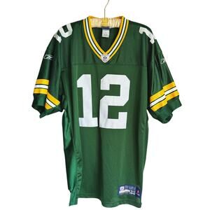 Reebok NFL Green Bay Packers Aaron Rodgers #12 On Field Jersey Size 50 Football